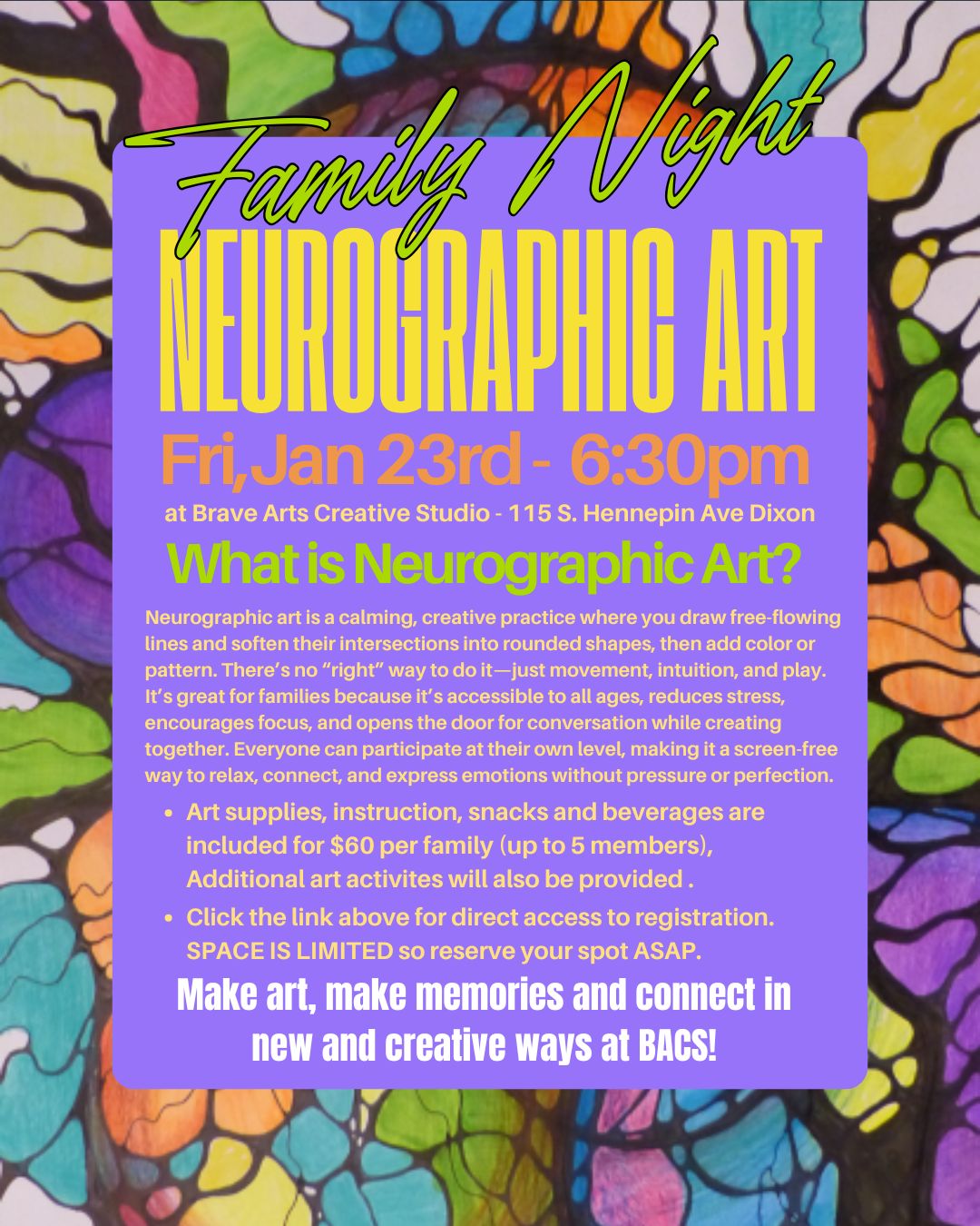 Family Night - Neurographic Art