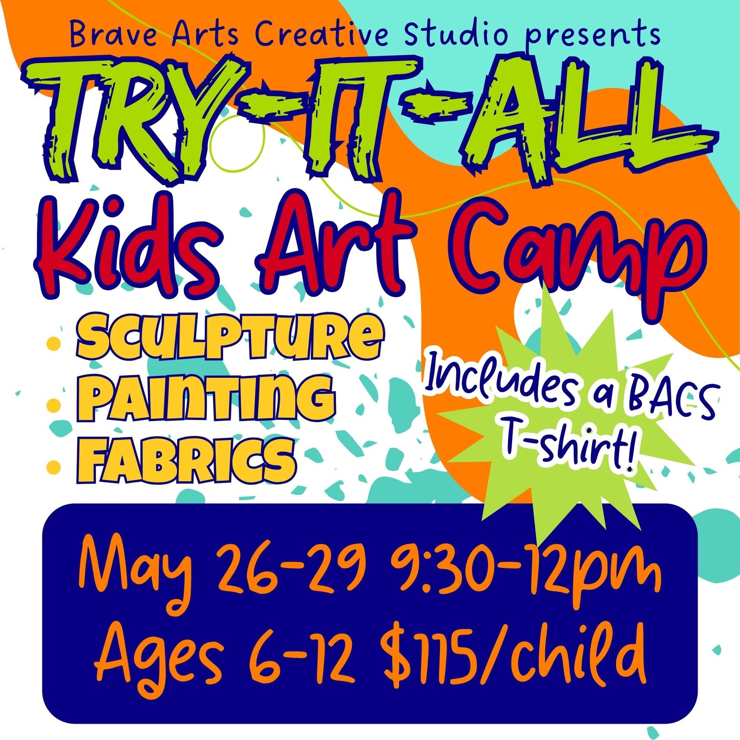 Try-it-ALL Kids Art Camp