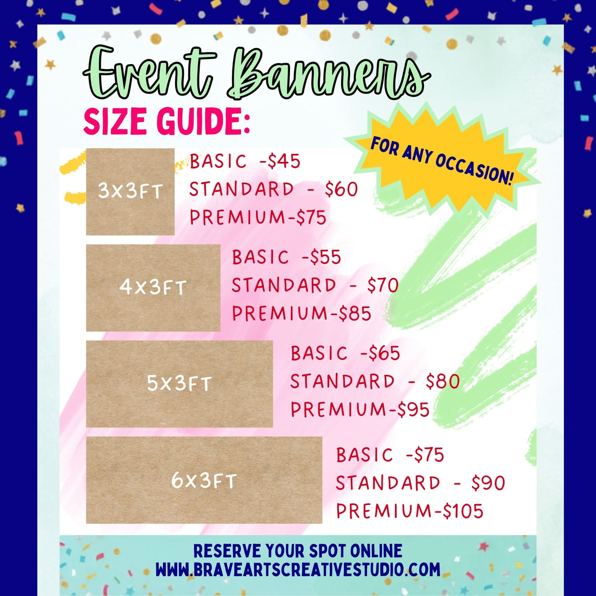 Hand-painted Event Banners