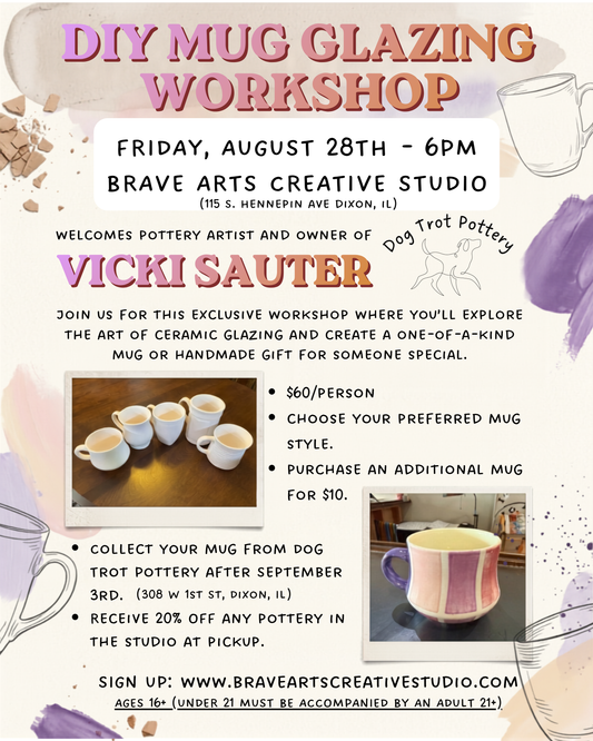 DIY Mug Glazing Workshop with Dog Trot Pottery