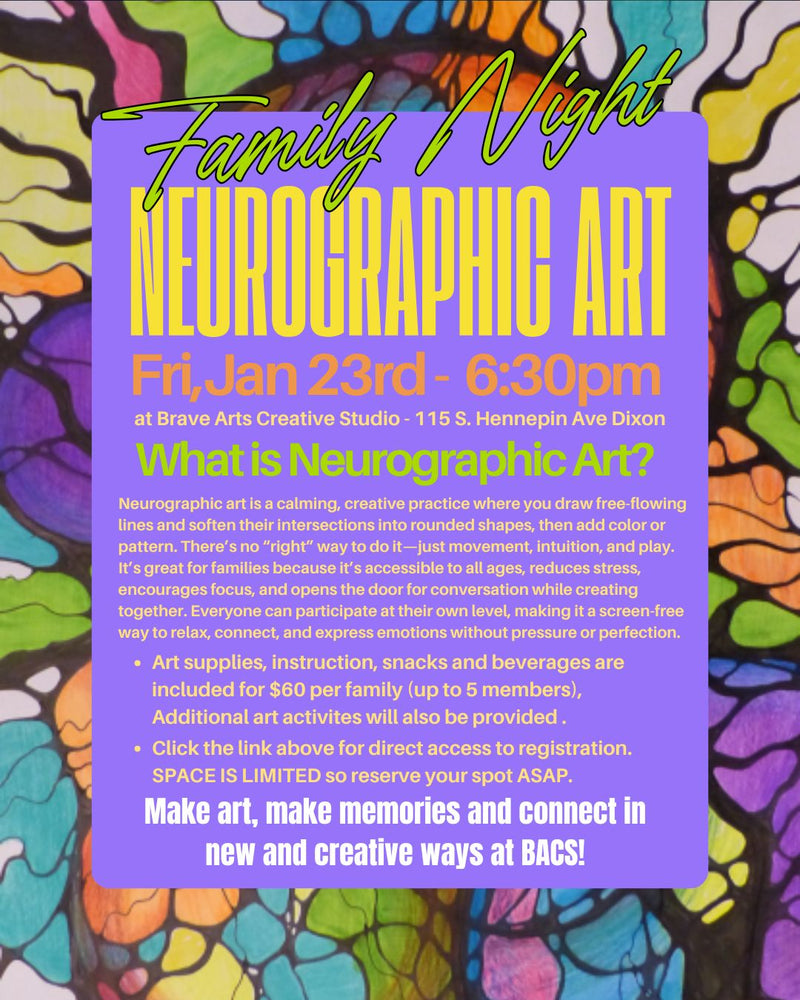 Family Night - Neurographic Art