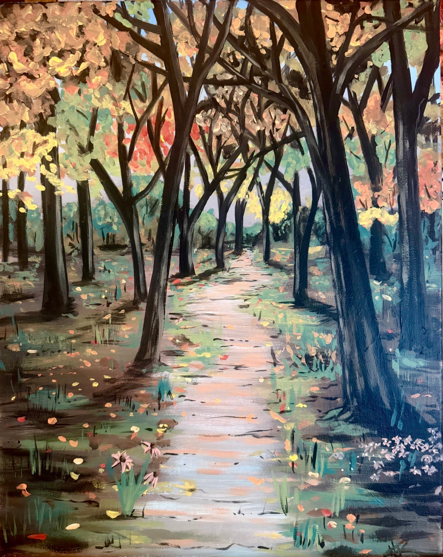 Fall-O-Ween Paint Party – Autumn Forest Path (Oct 28, 7-9pm)