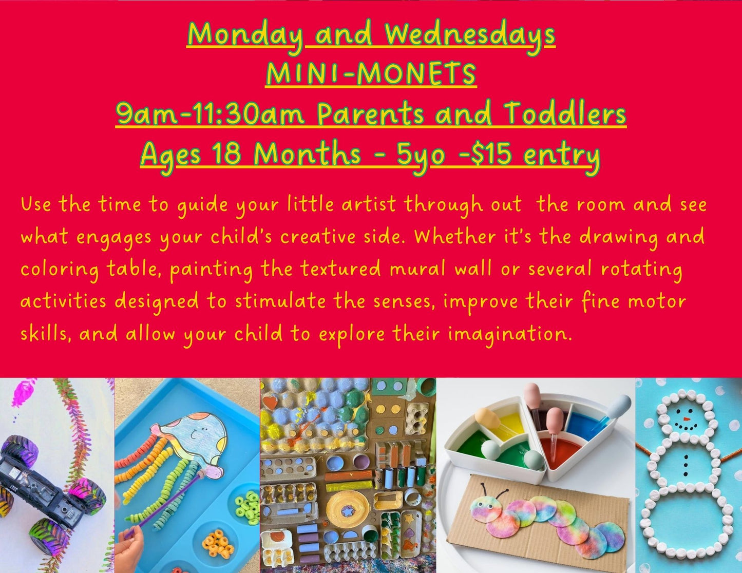 5 Drop-in Passes (Open/Mini-Monets)